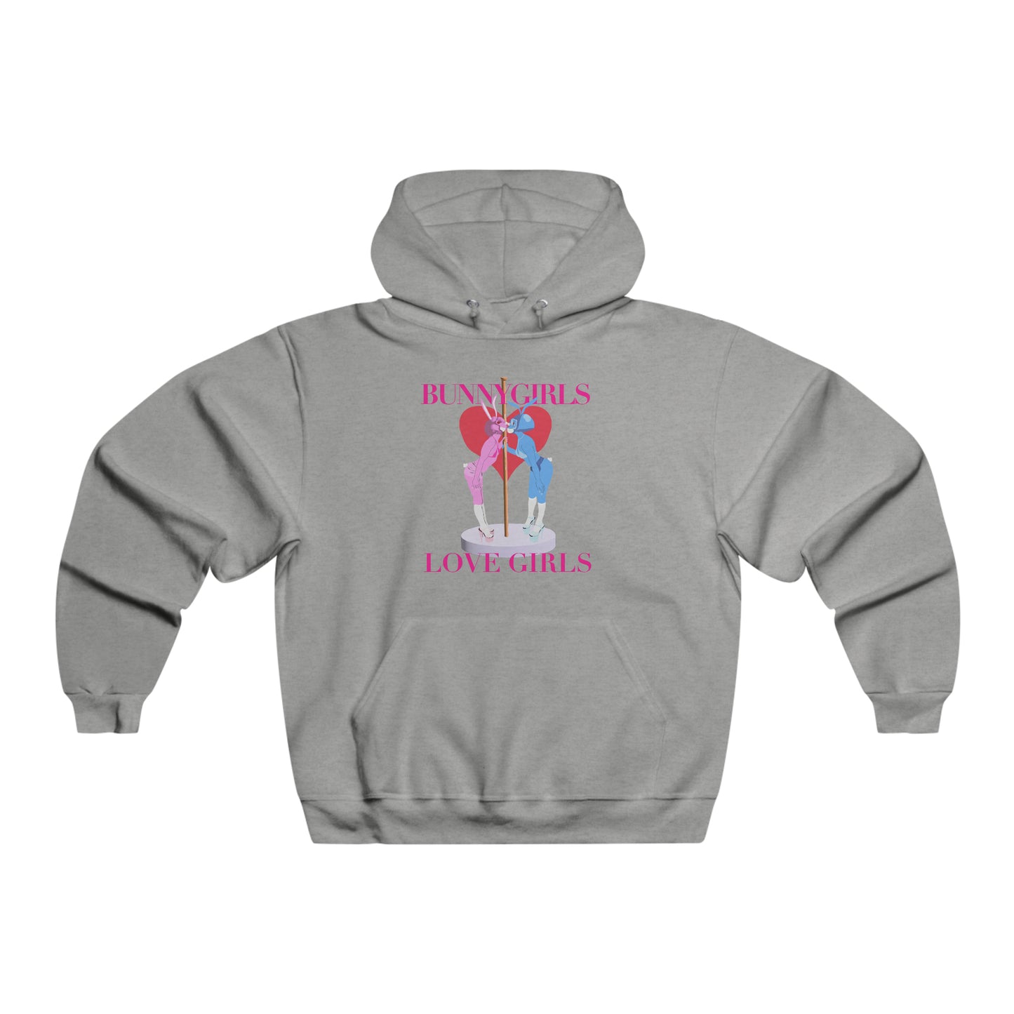 Bunny Girls Love Girls Pink hoodie