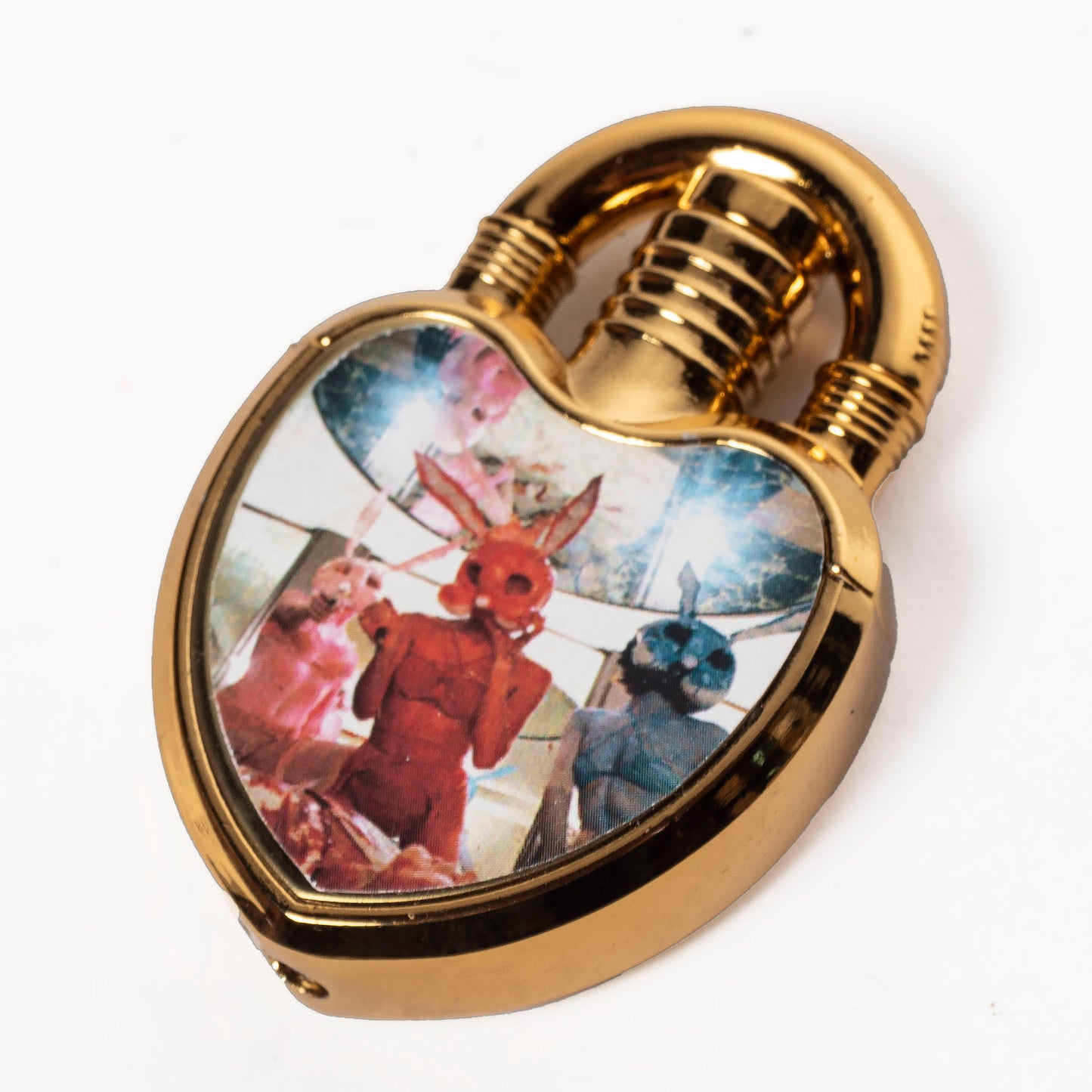 Oops! We Won a Millionaire Bunny Girl Gold Heart Lighter II
